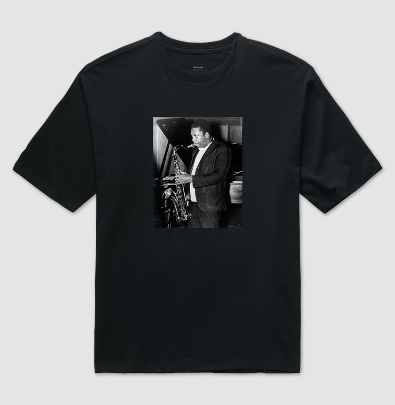 John Coltrane, 1965 - Camiseta Oversized