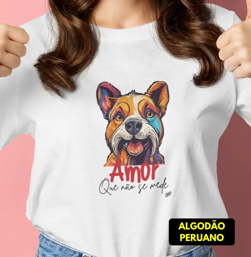 Amor que não se mede Vira Lata caramelo e branco