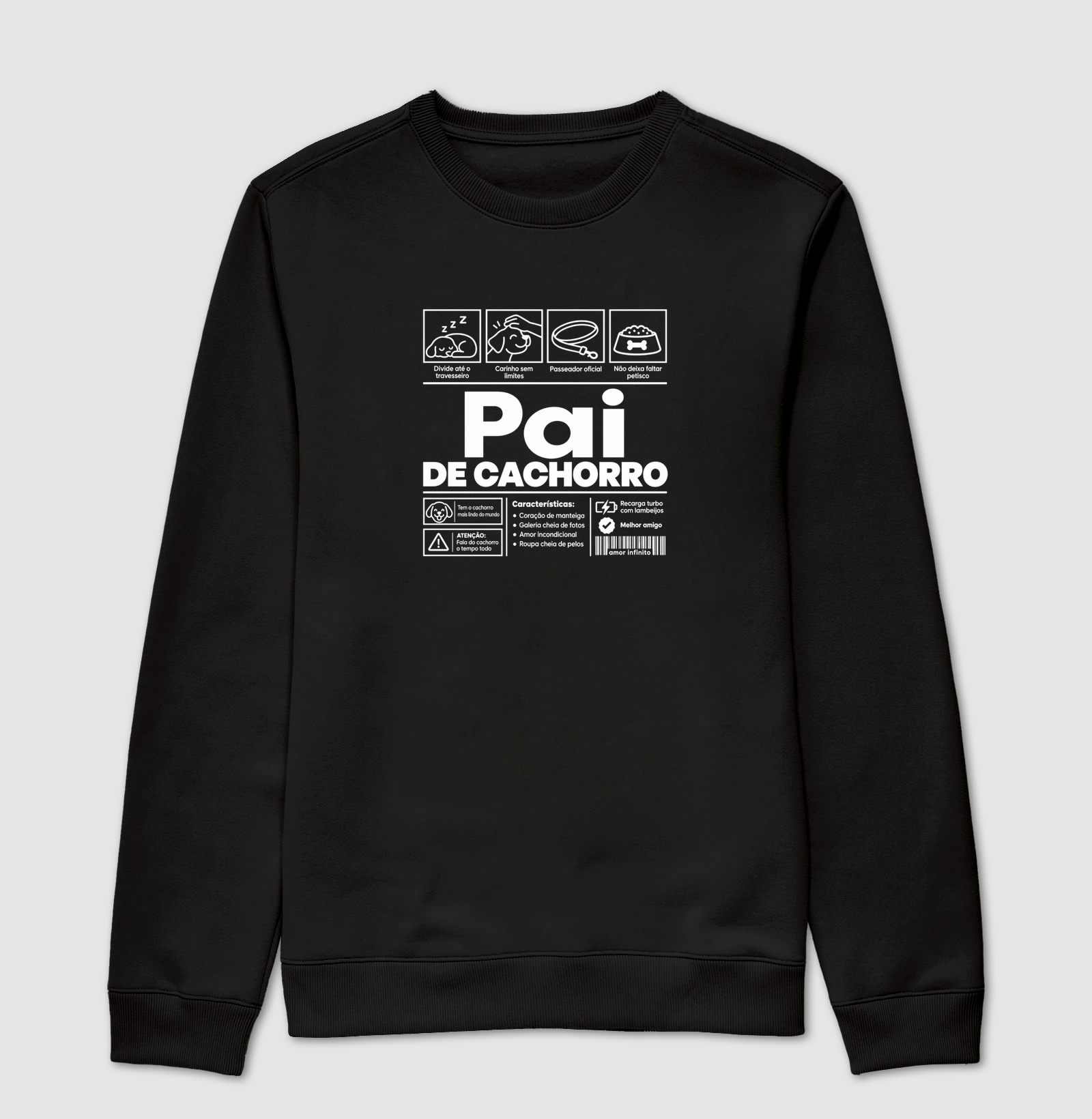Pai de Cachorro - Suéter Moletom