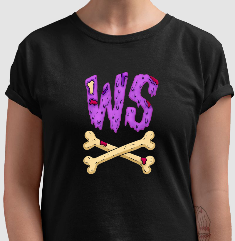 Camiseta Wodskull Purple Zombie