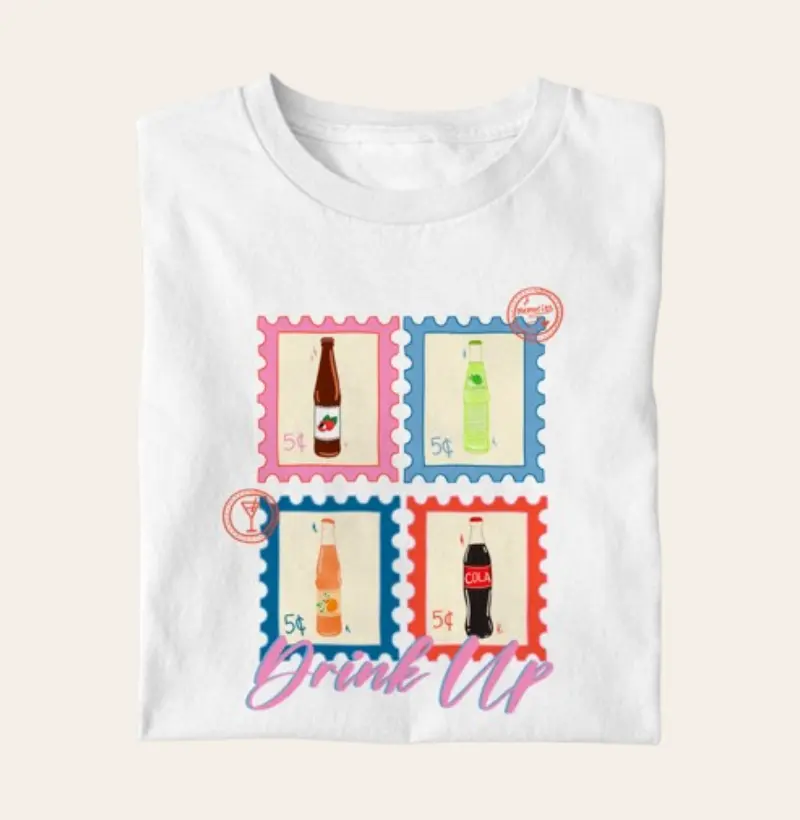 Camiseta Algodão Premium - Drink Up