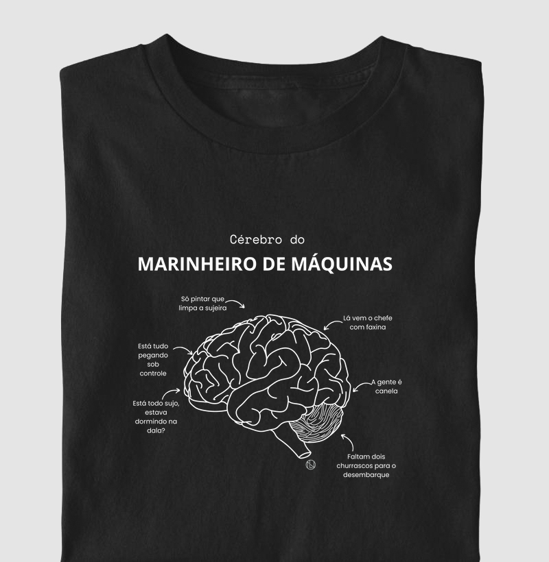Camiseta Cerebro do Marinheiro de Máquinas 