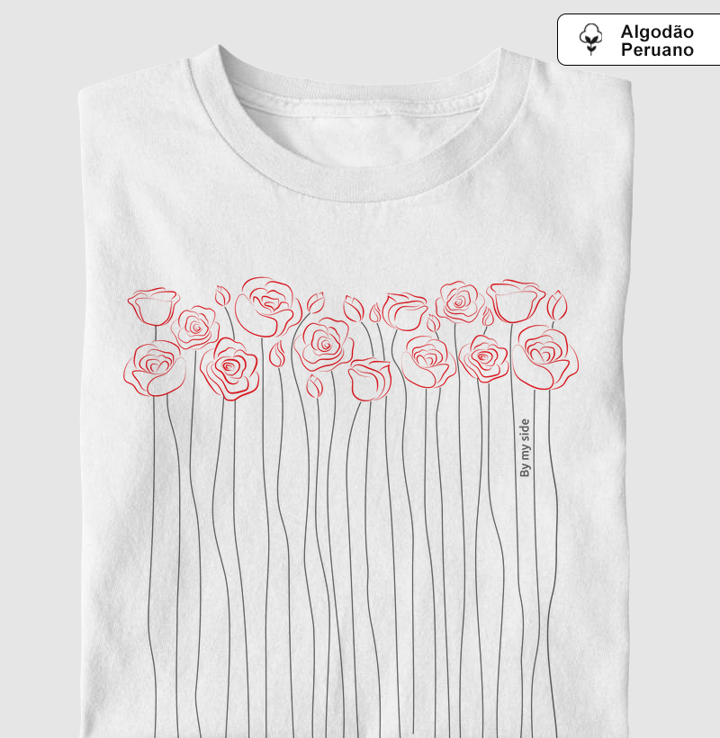 ROSAS VERMELHAS - Algodão Peruano