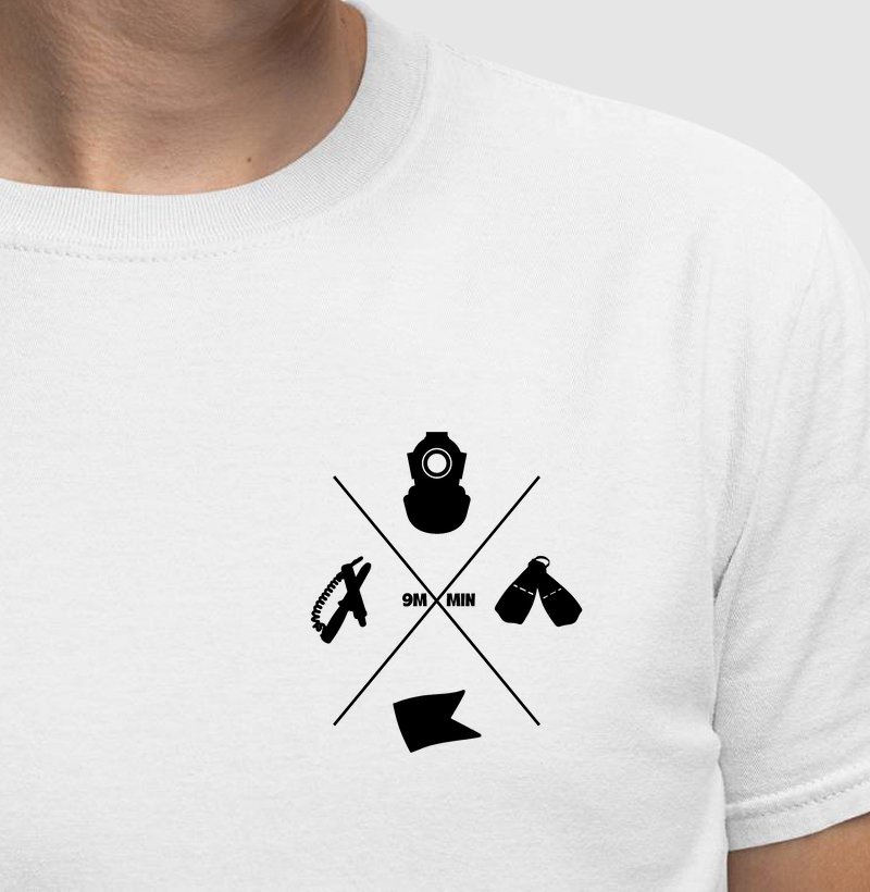 ELEMENTOS DO MERGULHO ESTAMPA BOLSO