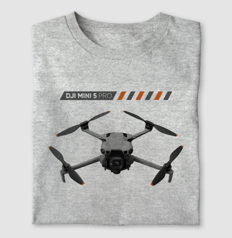 Camiseta DJI Mini 5 Pro - Piloto de Drone e Audiovisual