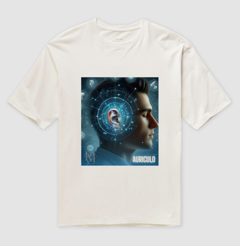 Camiseta Oversized - Auriculoterapia