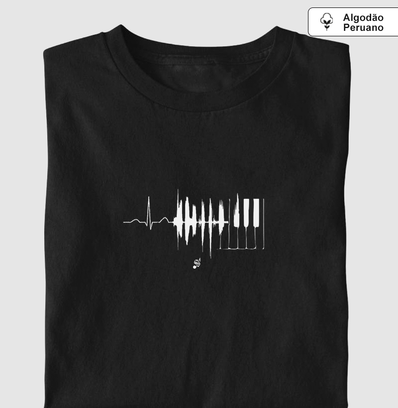 BATIMENTOS TECLAS - Camiseta Algodão Peruano