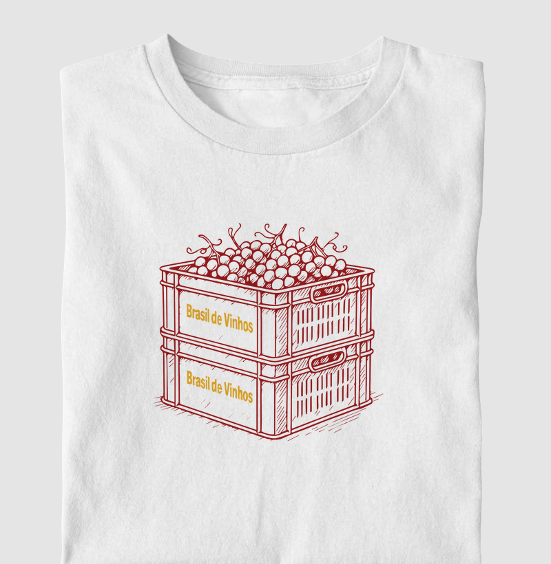 Camiseta Brasil de Vinhos - Caixa Vinho