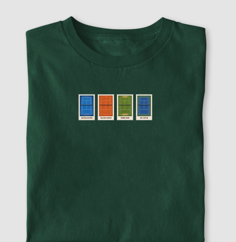 Camiseta Grand Slams (versão pequena - masculino) - Camiseta