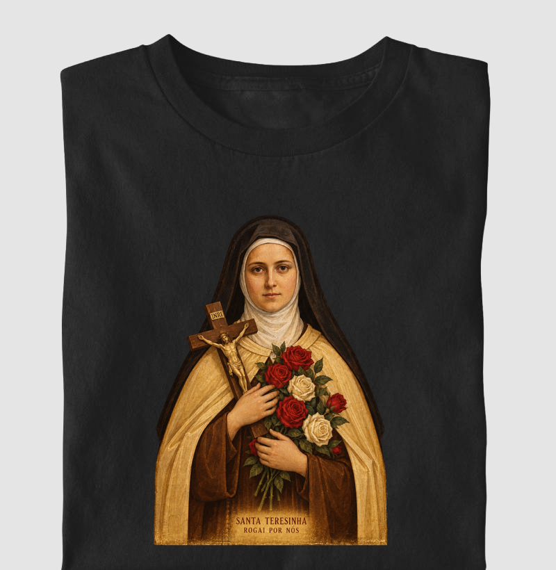 Camiseta Santa Teresinha Rogai por Nós