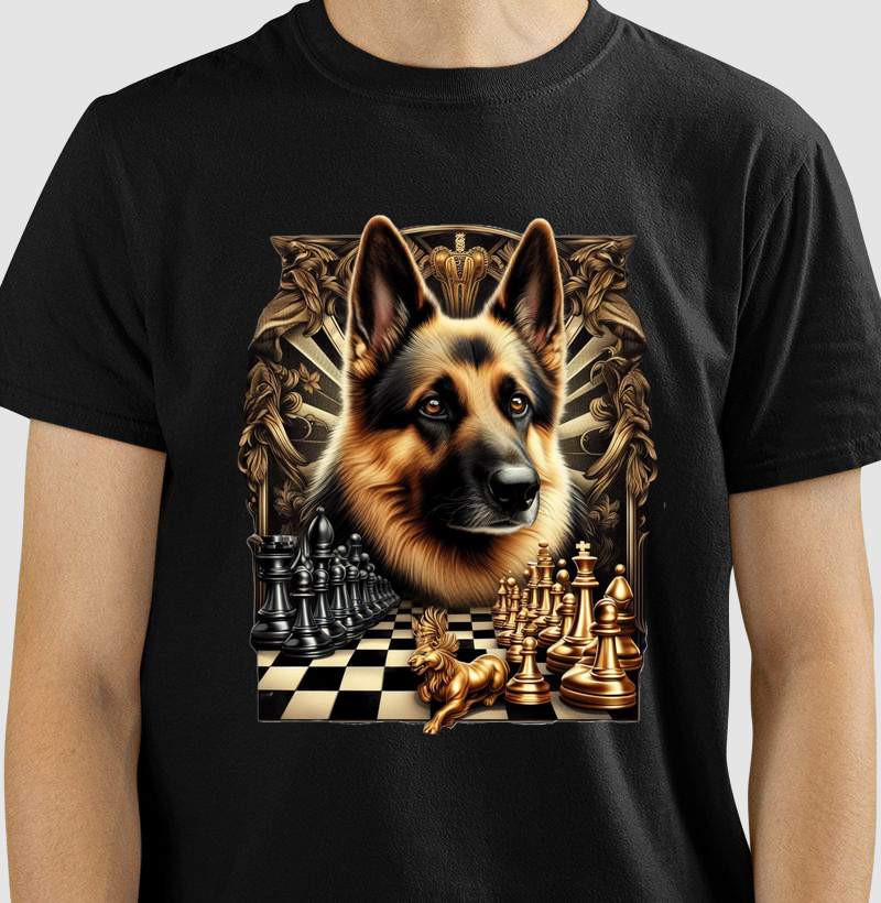 Pastor Alemão do xadrez