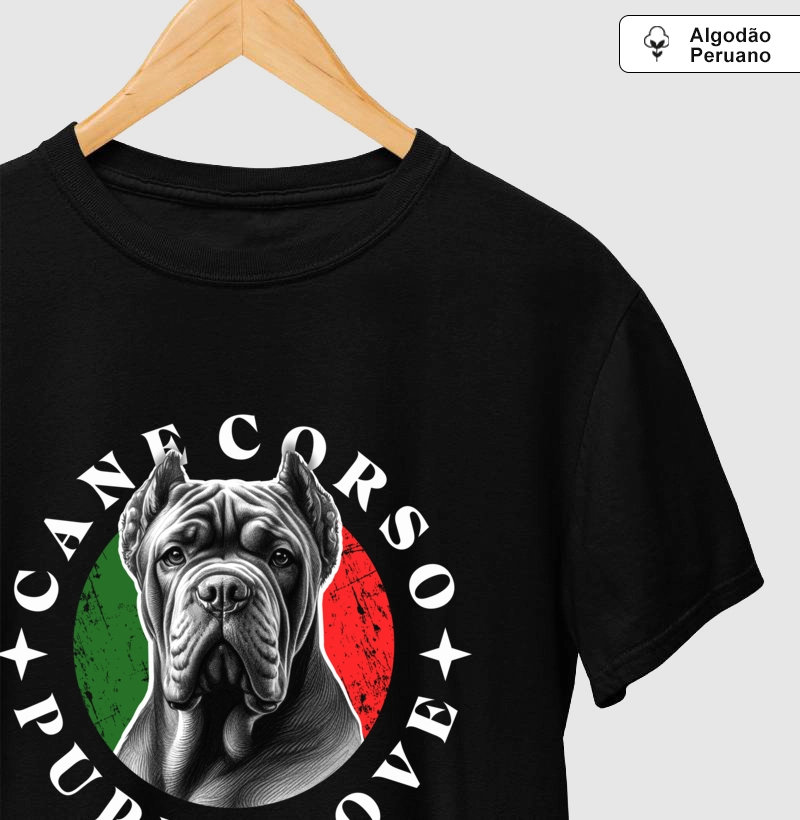 Camiseta Algodão Peruano Cane Corso Puppy Love
