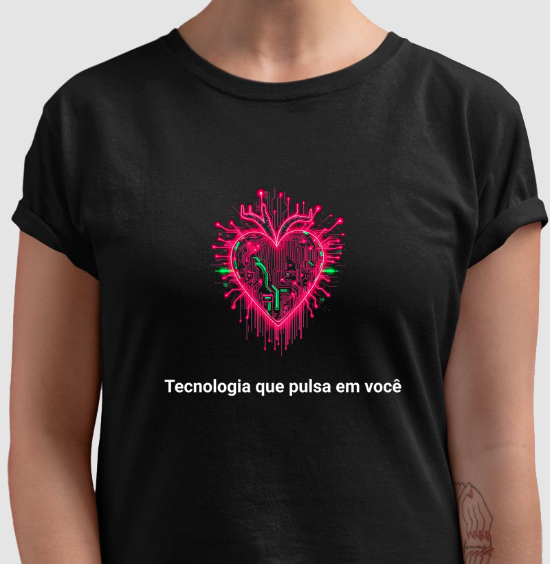 Camiseta - Tecnologia que pulsa em você