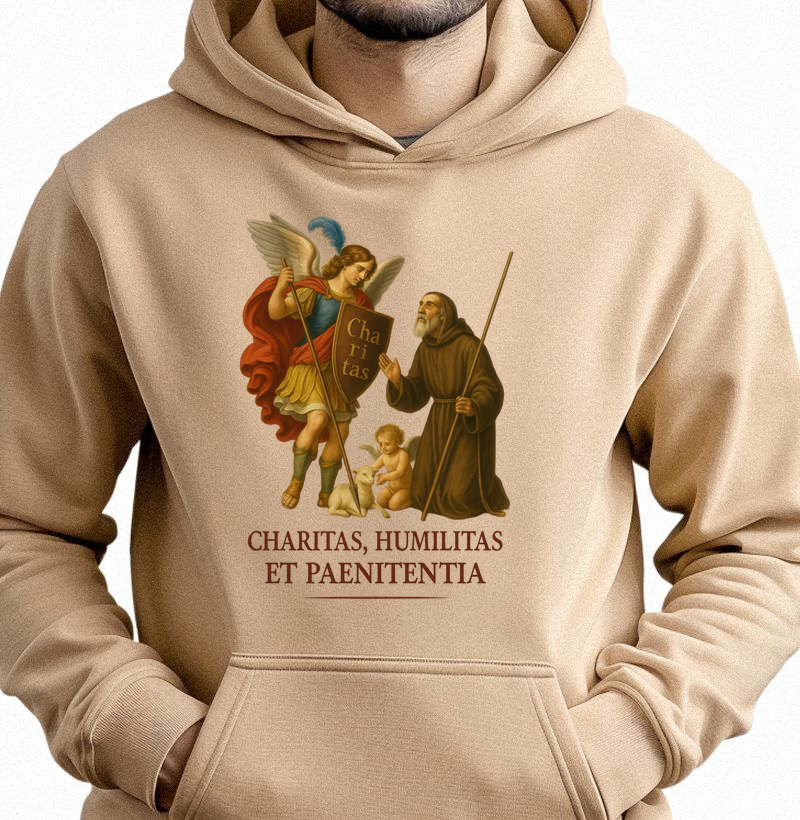 Hoodie Moletom Charitas, Humilitas et Paenitentia