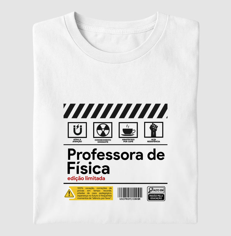 Professora de Física - Rótulo