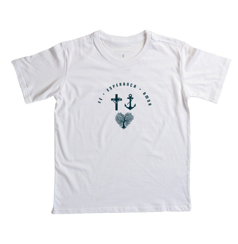 Camiseta Tríade da Fé, Esperança e Amor