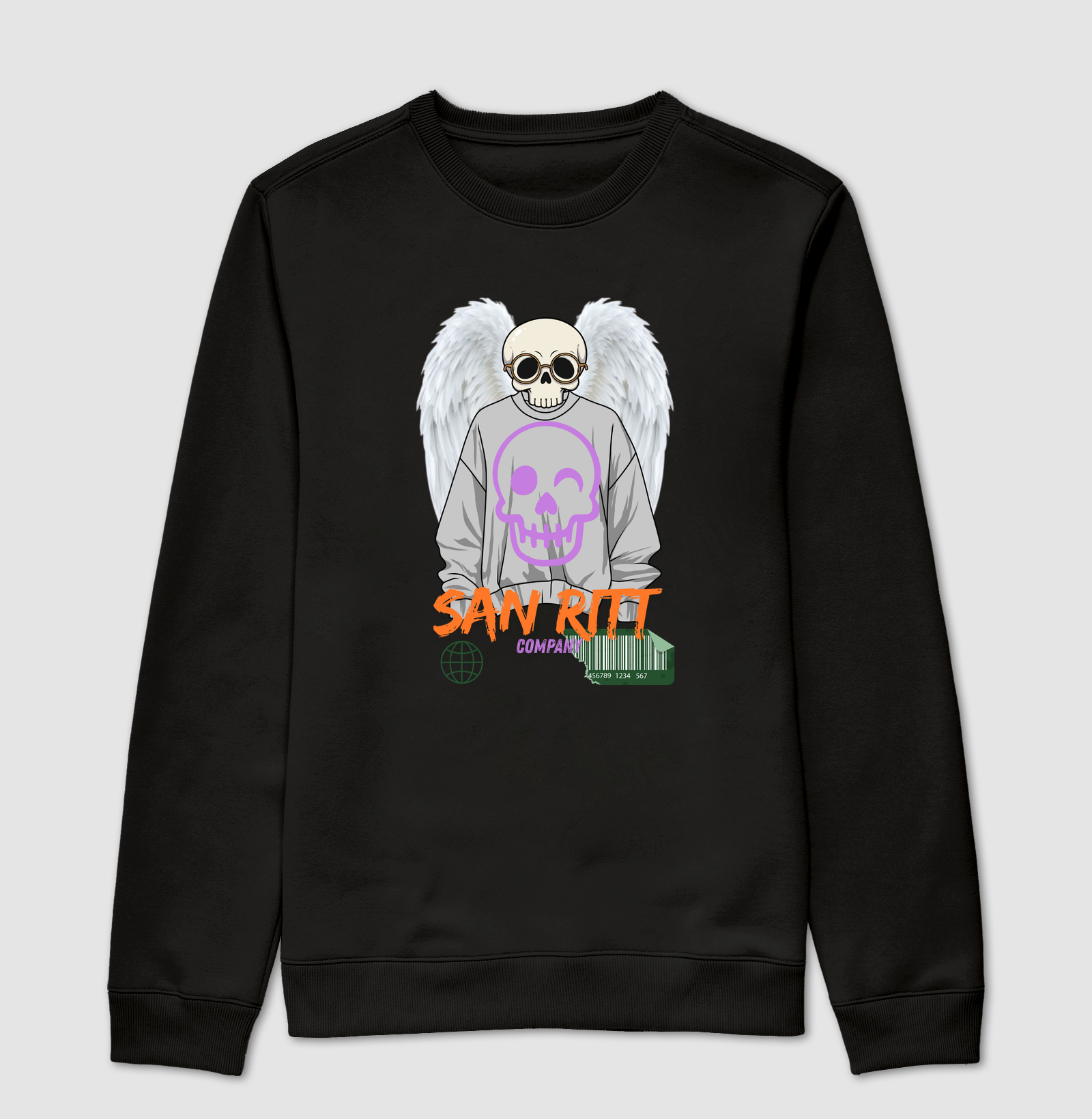 Suéter Moletom S★R Skull with glasses