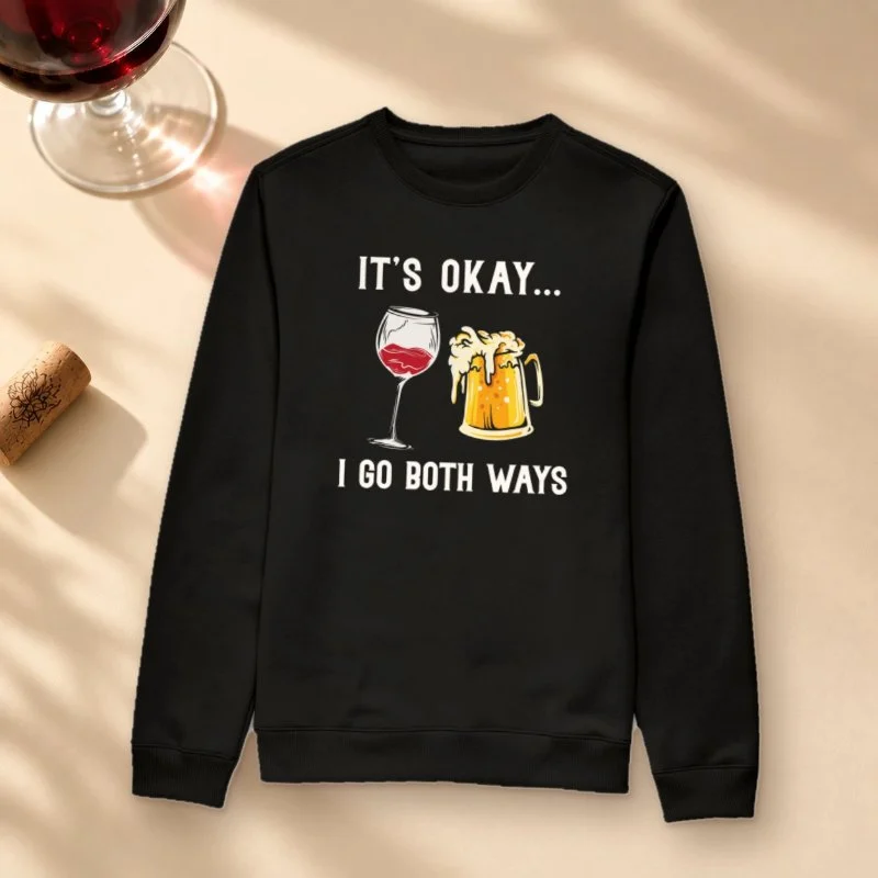  Camiseta Vinho ou Cerveja - Suéter Moletom