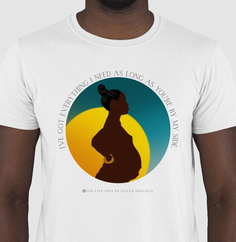 Camiseta Adulto By my side by Jullya Graciela