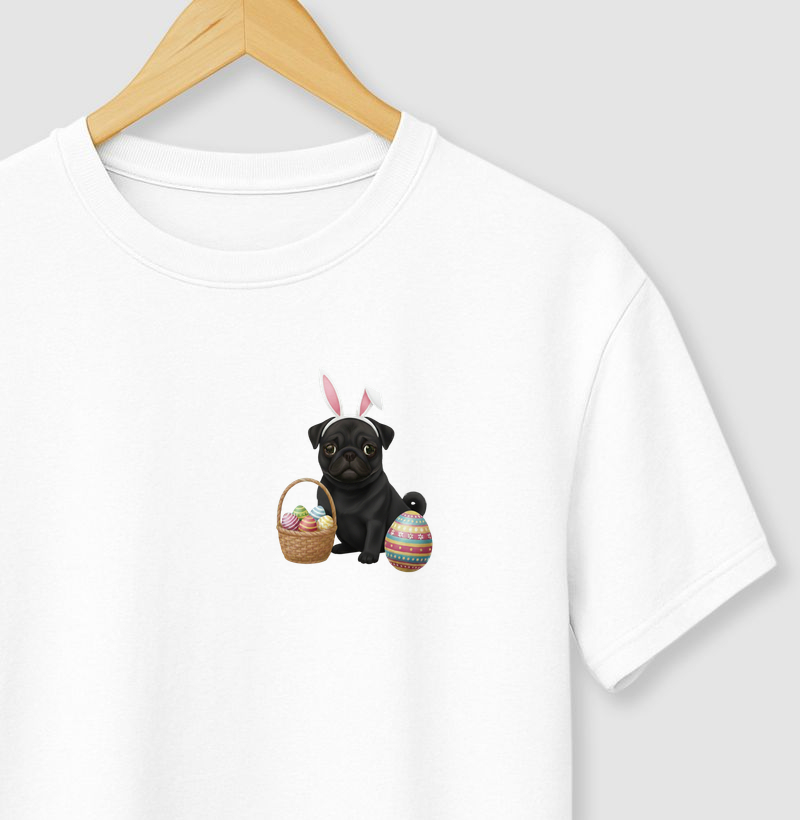 Pug Preto - Páscoa