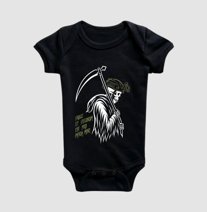 Body Infantil Militar Dulce Et Decorum Magnata556