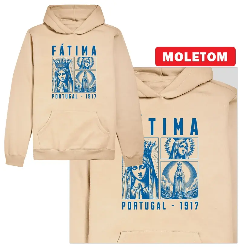 Nossa Senhora de Fátima Moletom Capuz