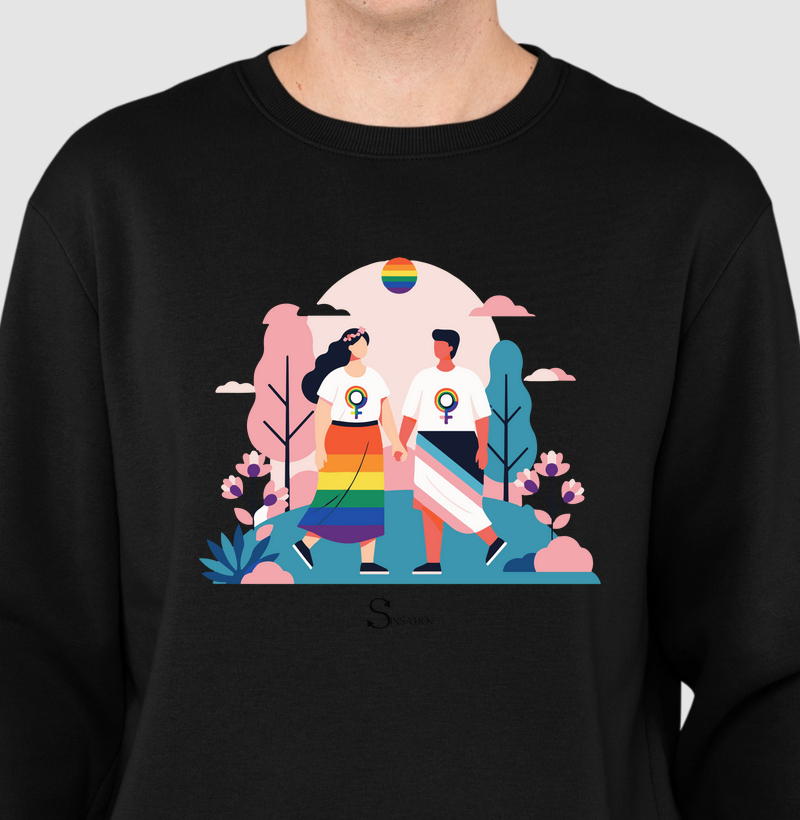 Suéter Moletom - Orgulho - Trans