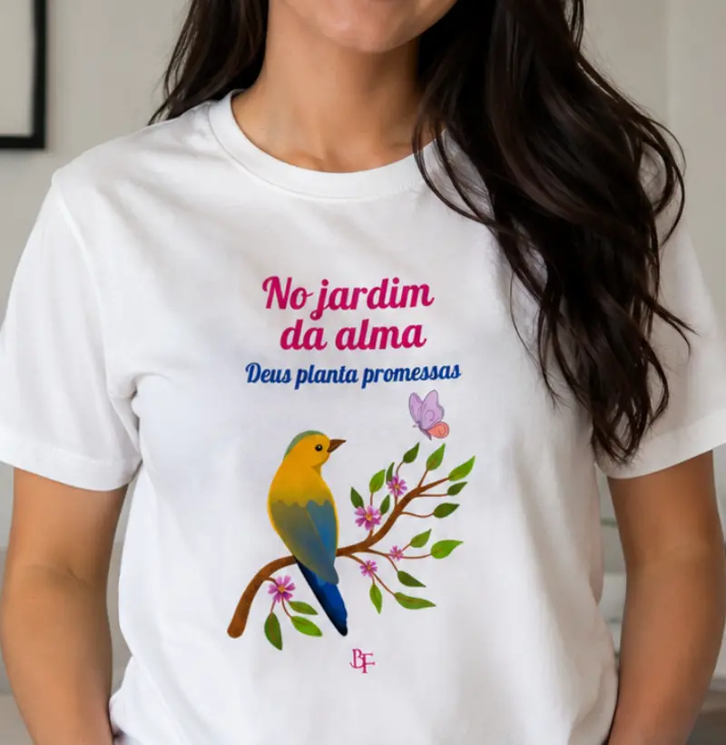 No jardim da alma Deus planta promessas - passaro