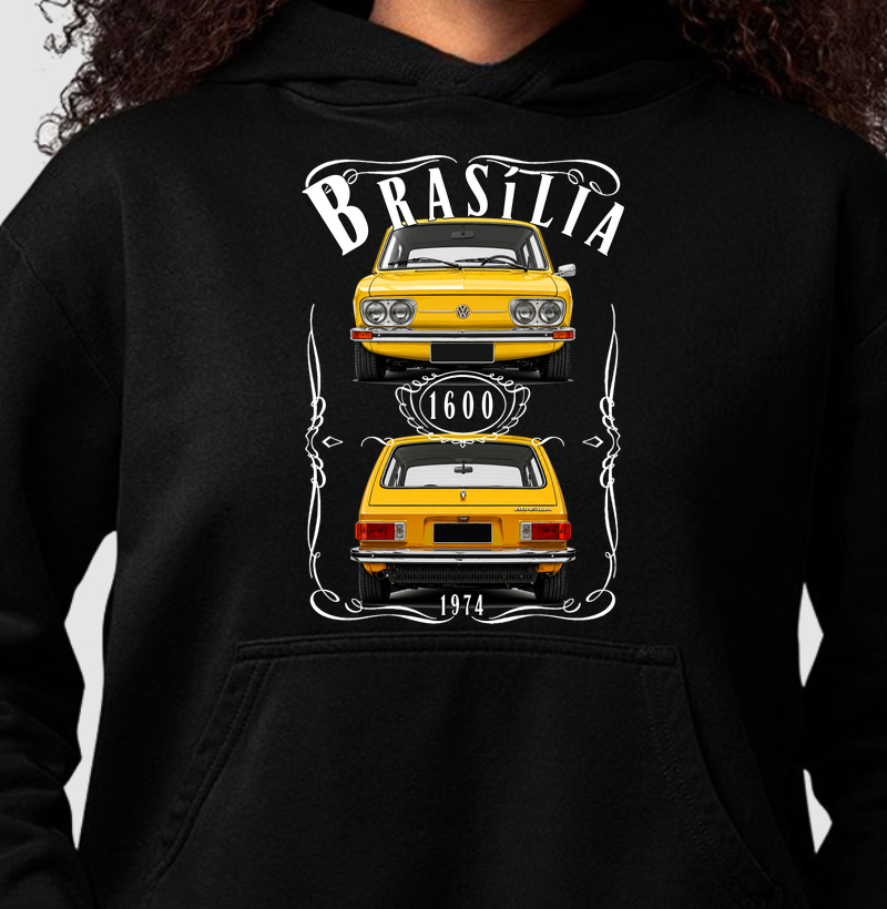 Moletom com capuz Brasília vintage