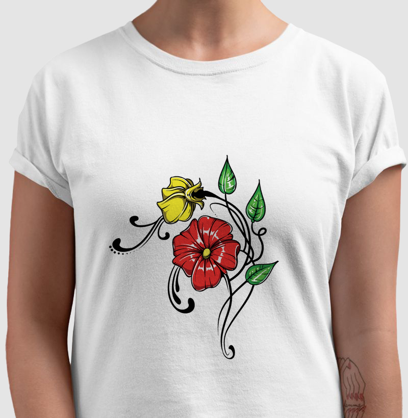 Camiseta flowers