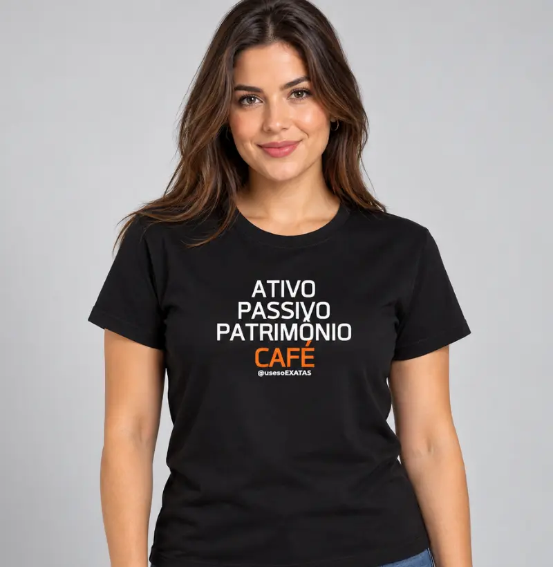 Camiseta Balanço Contábil & Café
