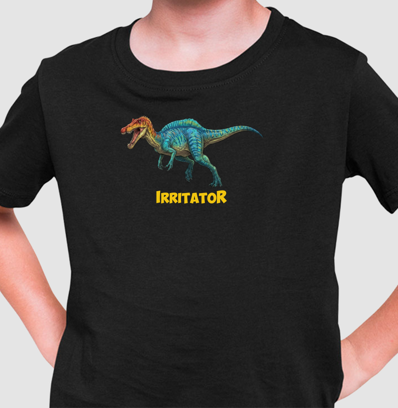 Camiseta Dinossauro Irritator Algodão Premium Dinoloco