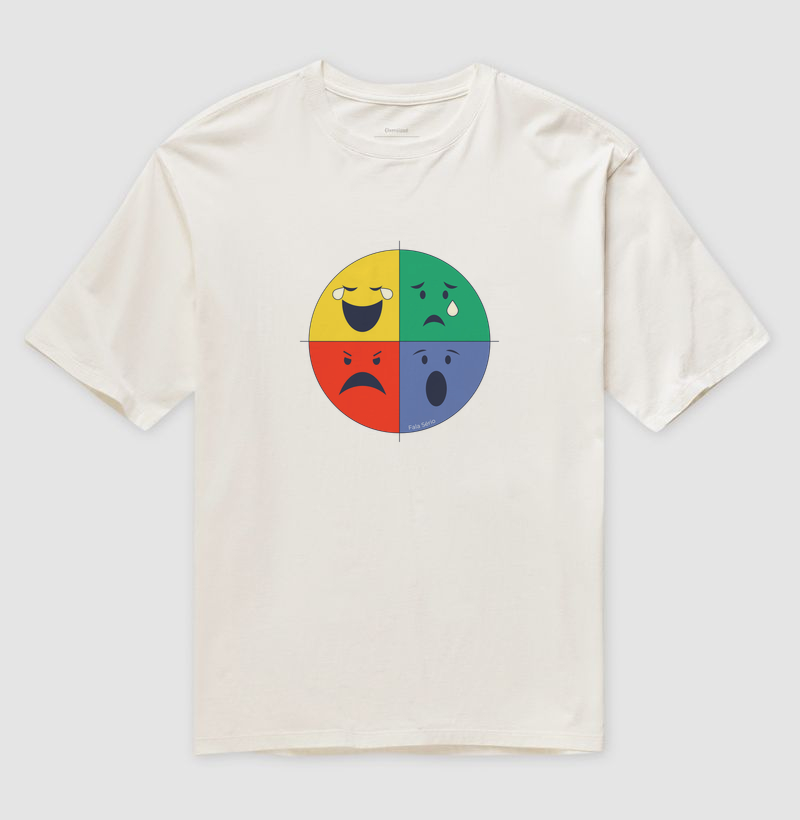 Camiseta Oversized Tá Tudo Bem Não Estar Bem (Ilustração)