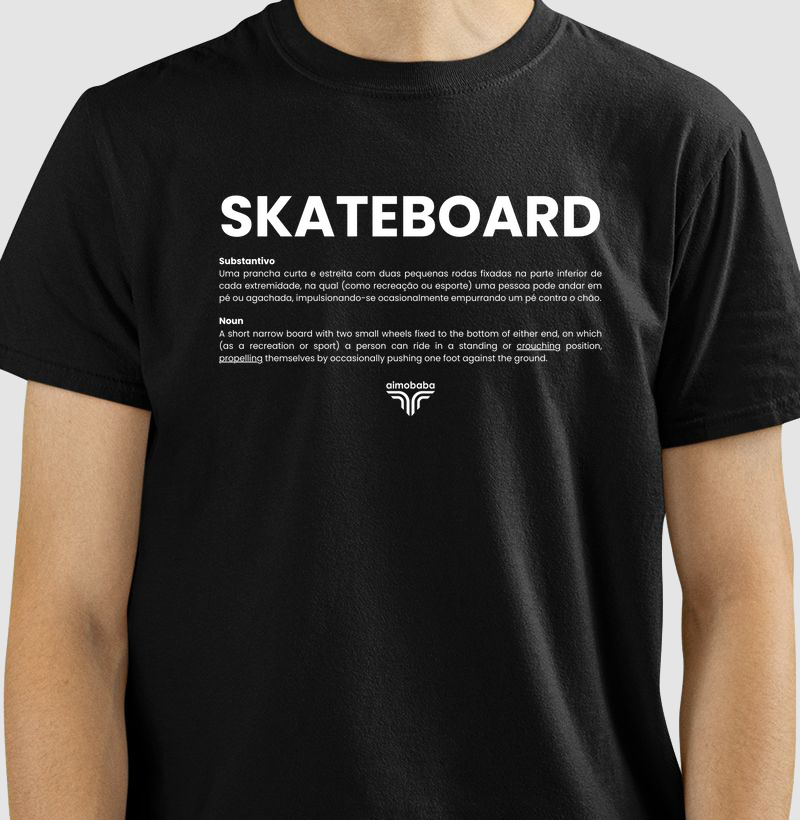Camiseta Aimobaba Substantivo preta