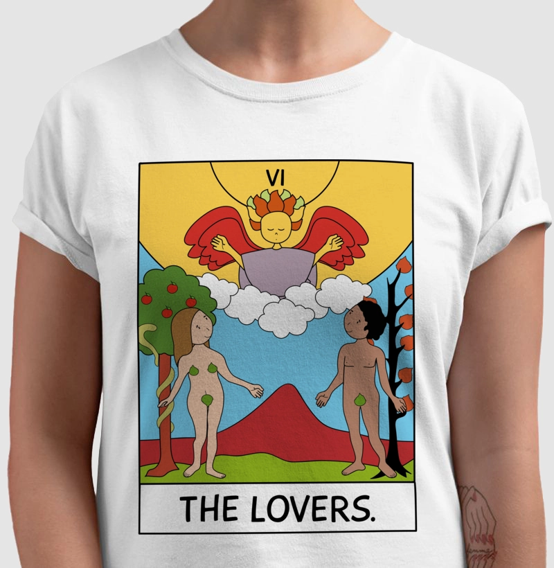 Camiseta Big Carta - The Lovers - Estampa Tarot