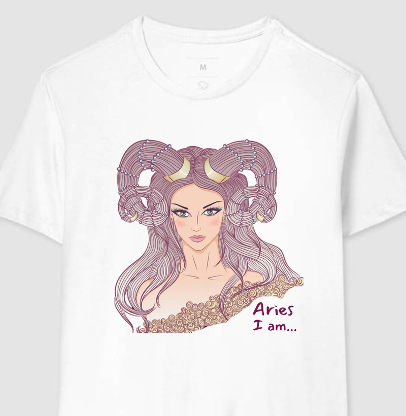 Camiseta Aries (feminina e masculina)
