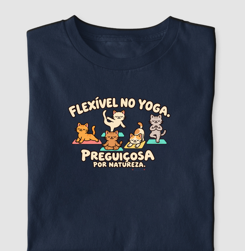 Flexível no Yoga - Camiseta