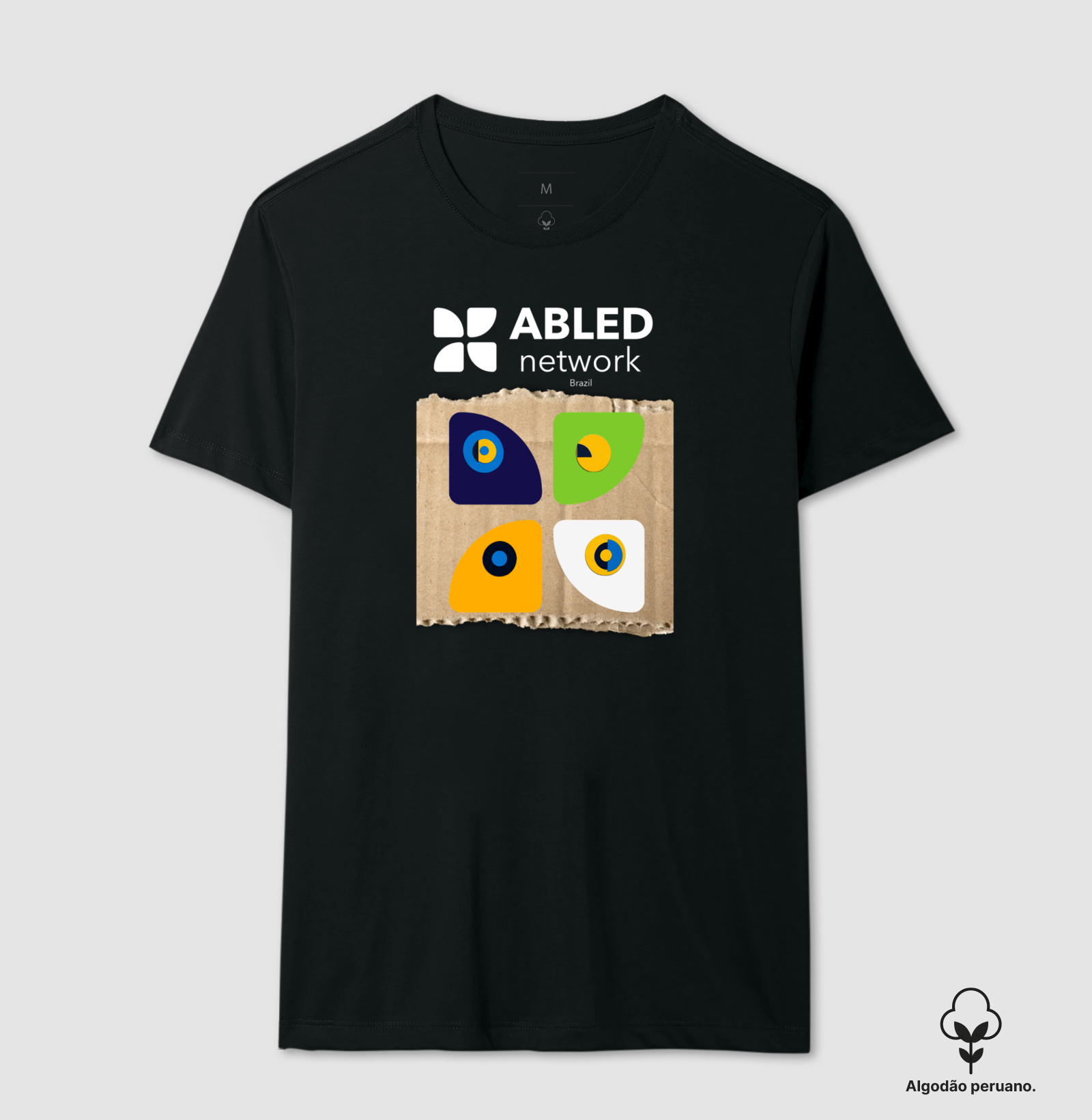Abled Azul Marinho - Camiseta Algodão Peruano