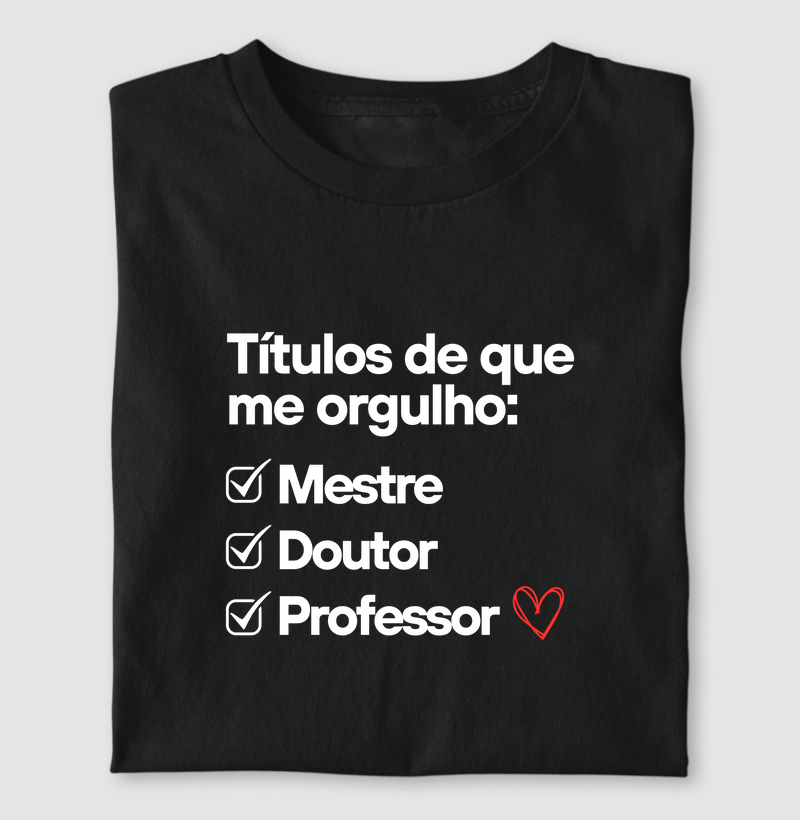 Títulos de que me orgulho - Professor