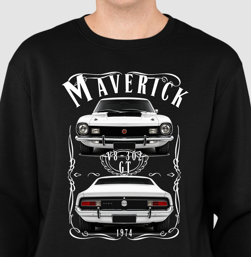 Suéter moletom Maverick vintage