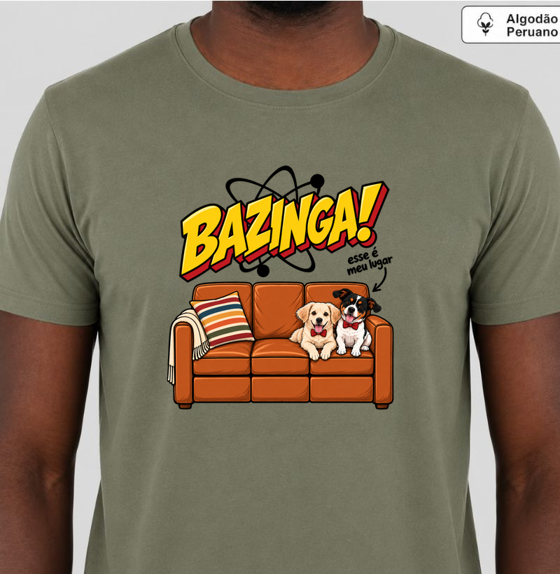 Esse é meu lugar - Camiseta Algodão Peruano