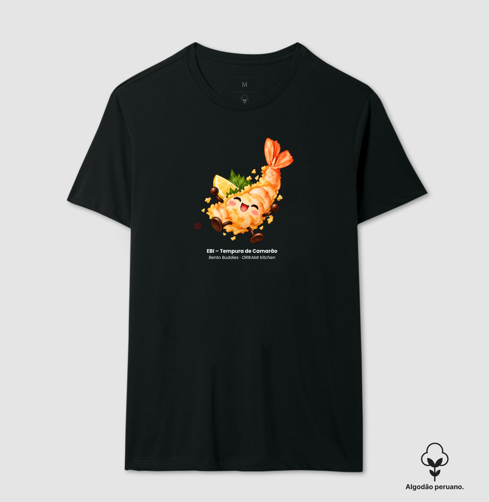 EBI – Tempura de Camarão - Camiseta Algodão Peruano