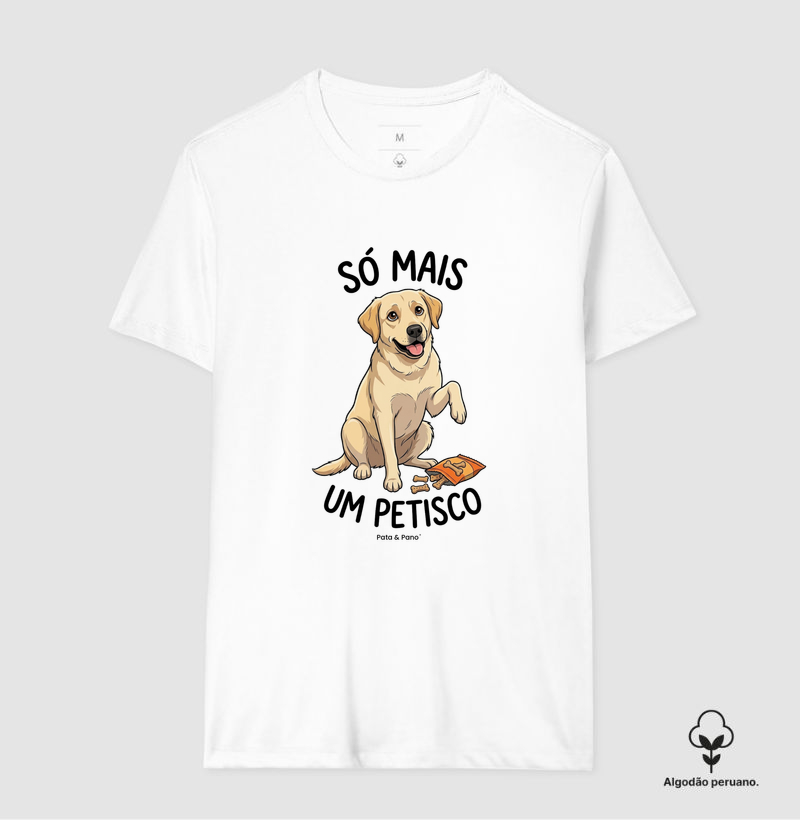 CAMISETA ALGODÃO PERUANO LABRADOR PETISCO