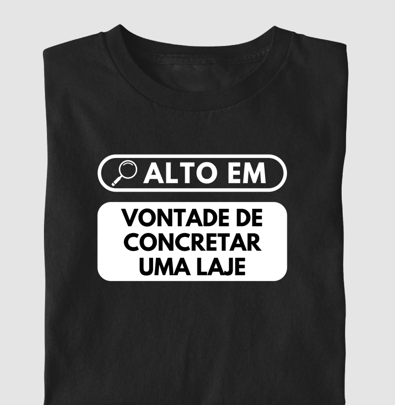 Alto em vontade de concretar uma laje