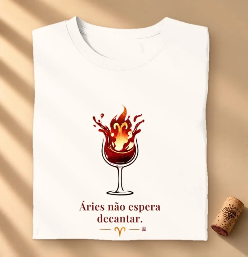Camiseta Áries não espera Decantar