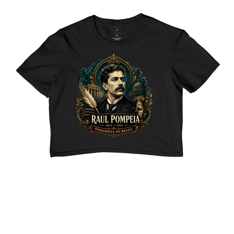 Camiseta Raul Pompeia - Pensadores do Brasil