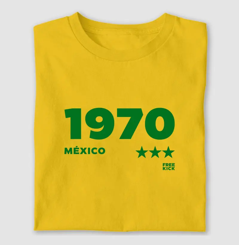 CAMISETA FREE KICK BRASIL 1970
