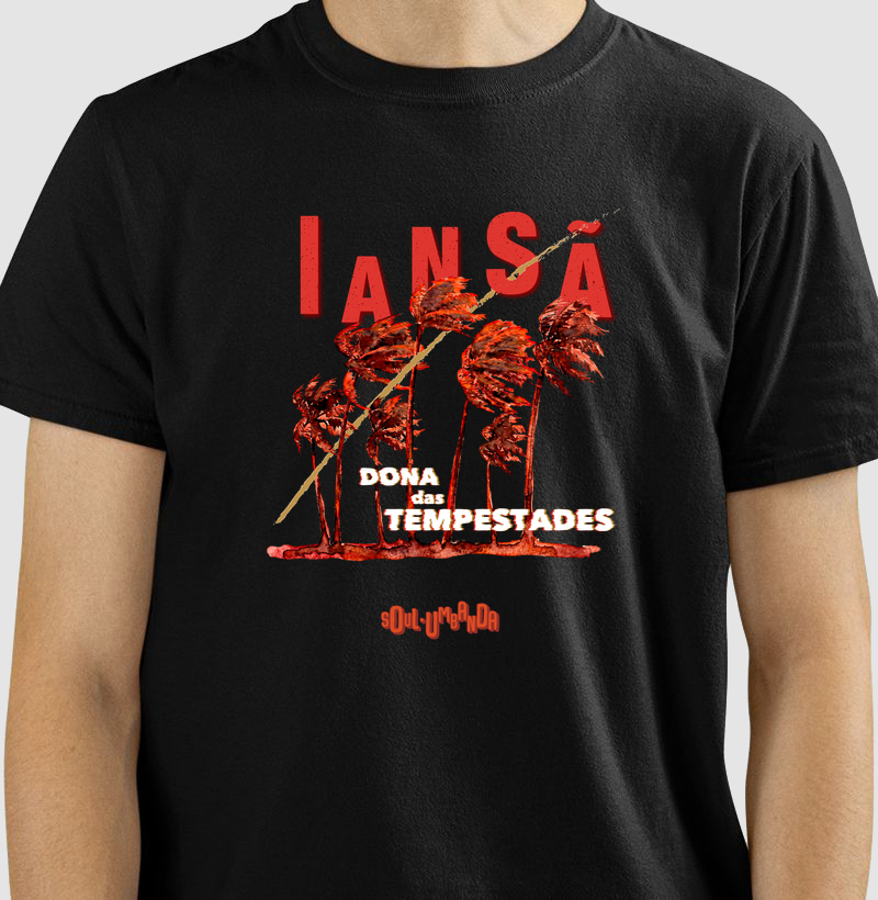 camiseta IANSÃ dona das tempestades masculina