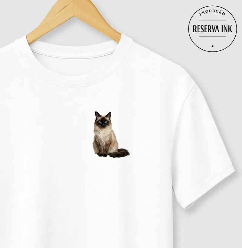Gato Balinês Minimalista