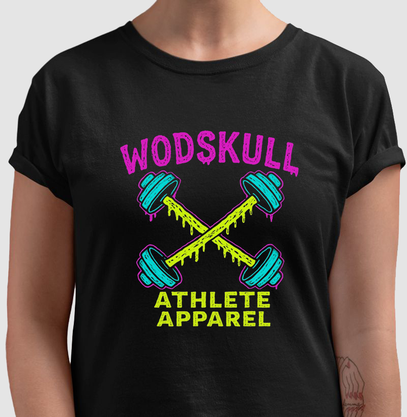 Camiseta Wodskull Neon Barbell
